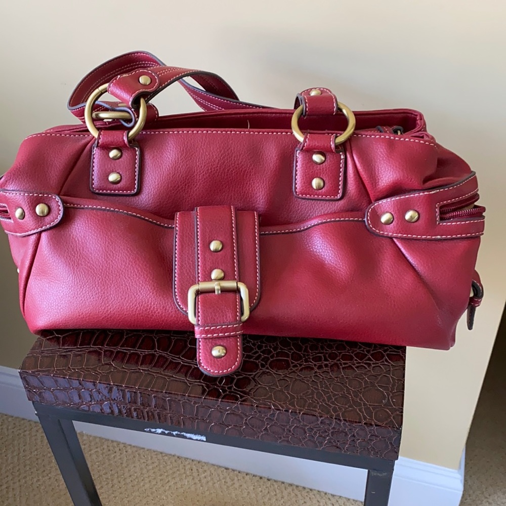Red handbag